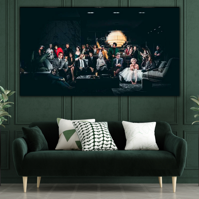 ChandeliersDecor.com-Godfather Wall Art-Godfather Scarface Character Canvas Wall Art