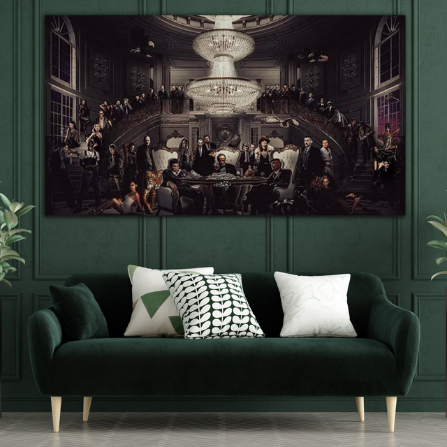 ChandeliersDecor.com-Godfather Wall Art-Godfather Scarface Character Canvas Wall Art