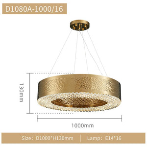 ChandeliersDecor.com-Ceiling Chandelier-Gold Crystal Chandelier - Elegant Lighting Solution