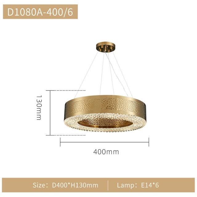 Gold Crystal Chandelier - Elegant Lighting Solution-ChandeliersDecor.com