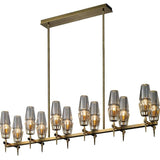 ChandeliersDecor.com-Ceiling Chandelier-Golden Radiance Modern Glass Ceiling Chandelier