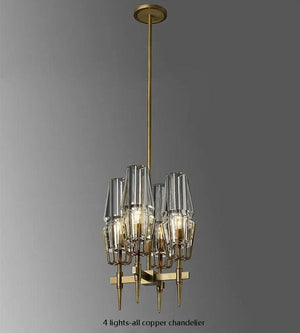 ChandeliersDecor.com-Ceiling Chandelier-Golden Radiance Modern Glass Ceiling Chandelier