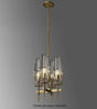 ChandeliersDecor.com-Ceiling Chandelier-Golden Radiance Modern Glass Ceiling Chandelier