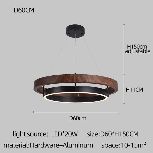 Grace LED Chandelier - Double Circular Chandelier-ChandeliersDecor.com