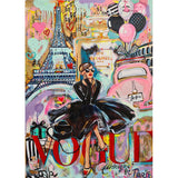 ChandeliersDecor.com-Wall Posters-Graffiti Art Hepburn Canvas Wall Art