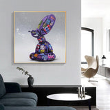 ChandeliersDecor.com-Wall Posters-Graffiti Balloon Dog Canvas Art - Balloon Dog Poster
