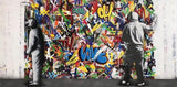 ChandeliersDecor.com-Banksy Wall Poster-Graffiti Banksy Paintings on The Wall Canvas Wall Art
