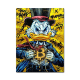 ChandeliersDecor.com-Scrooge McDuck Wall Art-Graffiti Disney Scrooge Mcduck Canvas Painting Poster