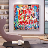 ChandeliersDecor.com-Wall Posters-Graffiti Follow Your Dreams Canvas Wall Art