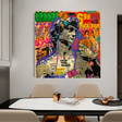 ChandeliersDecor.com-Wall Posters-Graffiti Wall Art Lovers Kiss Canvas Wall Art