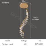 ChandeliersDecor.com-Staircase Chandelier-Grand Twirl Staircase Chandelier: Premium Lighting Solution