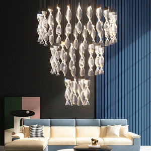 ChandeliersDecor.com-Staircase Chandelier-Grand Twirl Staircase Chandelier: Premium Lighting Solution