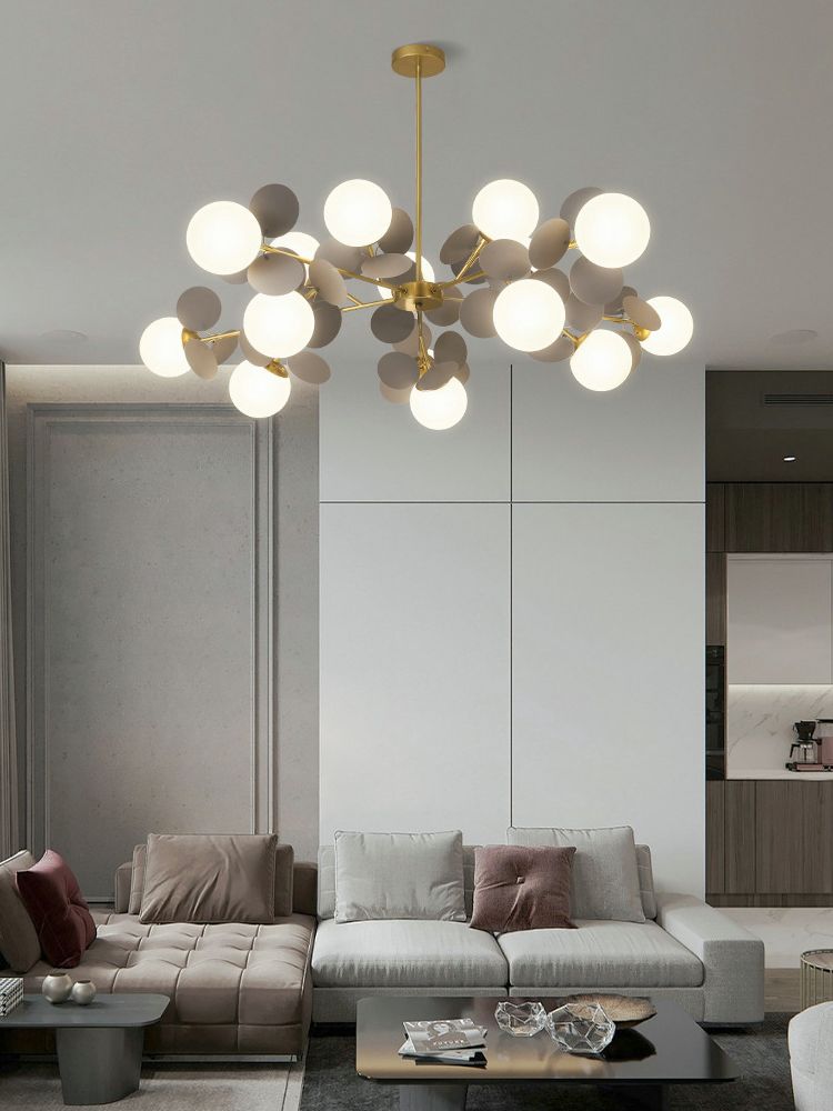 ChandeliersDecor.com-Ceiling Chandelier-Grape Design Glass Chandelier - Unique & Elegant Lighting