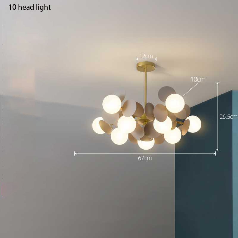 ChandeliersDecor.com-Ceiling Chandelier-Grape Design Glass Chandelier - Unique & Elegant Lighting