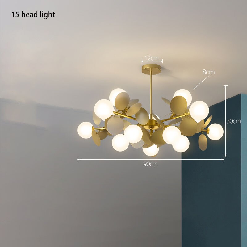 ChandeliersDecor.com-Ceiling Chandelier-Grape Design Glass Chandelier - Unique & Elegant Lighting