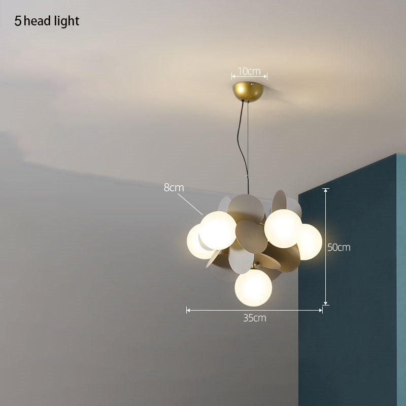 ChandeliersDecor.com-Ceiling Chandelier-Grape Design Glass Chandelier - Unique & Elegant Lighting