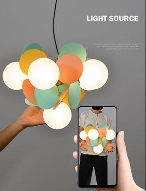 ChandeliersDecor.com-Ceiling Chandelier-Grape Design Glass Chandelier - Unique & Elegant Lighting