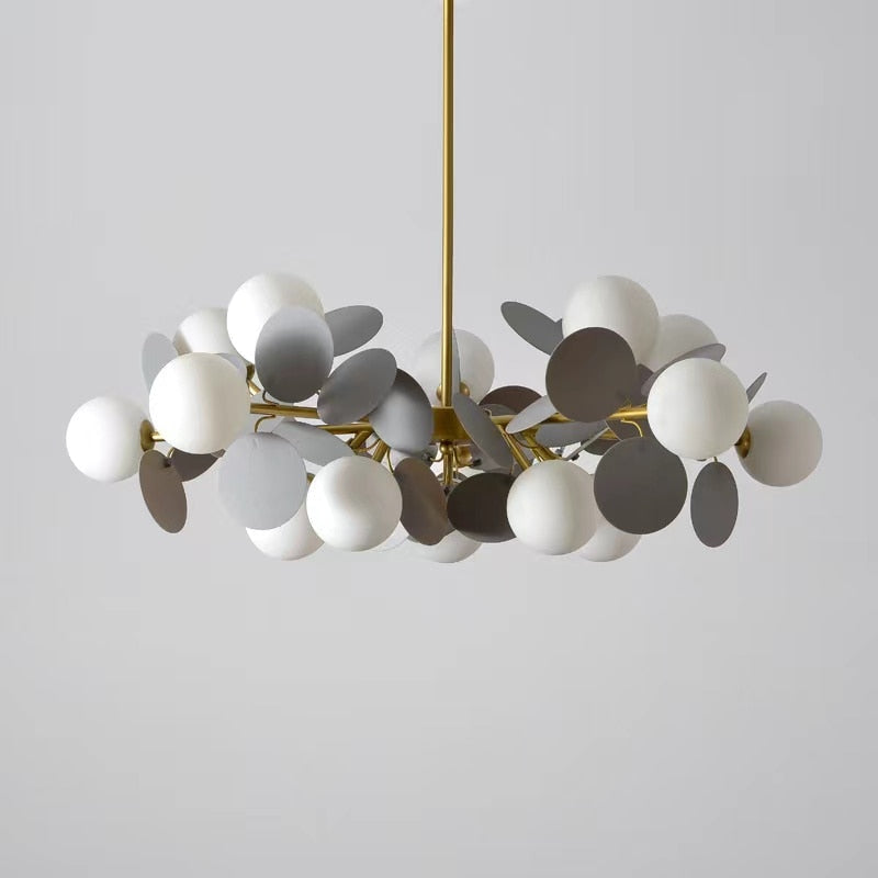 ChandeliersDecor.com-Ceiling Chandelier-Grape Design Glass Chandelier - Unique & Elegant Lighting