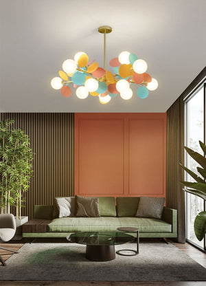 ChandeliersDecor.com-Ceiling Chandelier-Grape Design Glass Chandelier - Unique & Elegant Lighting