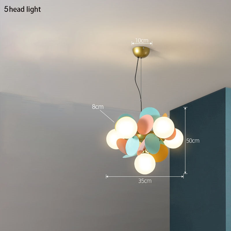 ChandeliersDecor.com-Ceiling Chandelier-Grape Design Glass Chandelier - Unique & Elegant Lighting