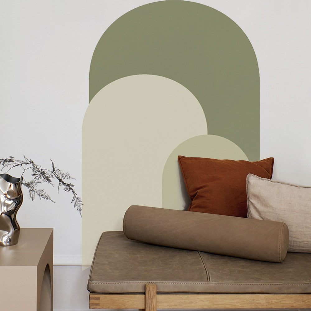 ChandeliersDecor.com-Green Arch Wall Decal - Vibrant Home Decor