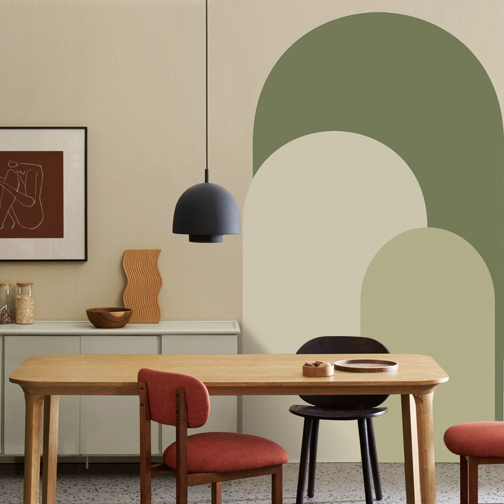 ChandeliersDecor.com-Green Arch Wall Decal - Vibrant Home Decor