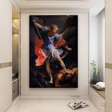 ChandeliersDecor.com-Wall Posters-Guido Reni: The Archangel Michael Defeating Satan Canvas Wall Art
