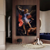 ChandeliersDecor.com-Wall Posters-Guido Reni: The Archangel Michael Defeating Satan Canvas Wall Art