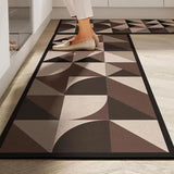 ChandeliersDecor.com-Rugs & Carpets-Hallway Circular Pattern Designer Rug: Elevate Your Entryway in Style