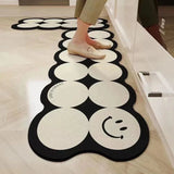 ChandeliersDecor.com-Rugs & Carpets-Hallway Circular Pattern Designer Rug: Elevate Your Entryway in Style