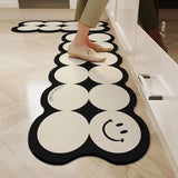 ChandeliersDecor.com-Rugs & Carpets-Hallway Circular Pattern Designer Rug: Elevate Your Entryway in Style