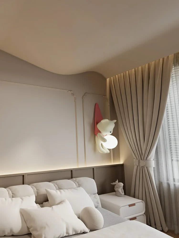 Hanging Bear Wall Hanging Light for Kids Room-ChandeliersDecor.com