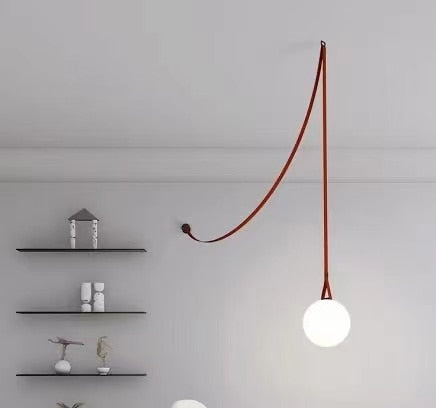ChandeliersDecor.com-Staircase Chandelier-Hanging Belt Globes Chandelier