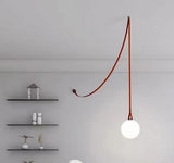 ChandeliersDecor.com-Staircase Chandelier-Hanging Belt Globes Chandelier