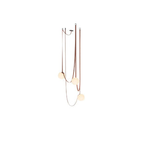 ChandeliersDecor.com-Staircase Chandelier-Hanging Belt Globes Chandelier