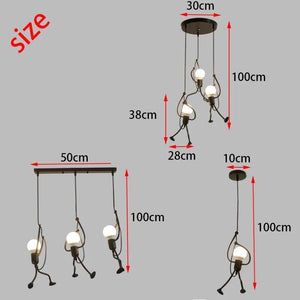 ChandeliersDecor.com-Kids Room Nursery Lighting-Hangman Climbing Pendant Lamp