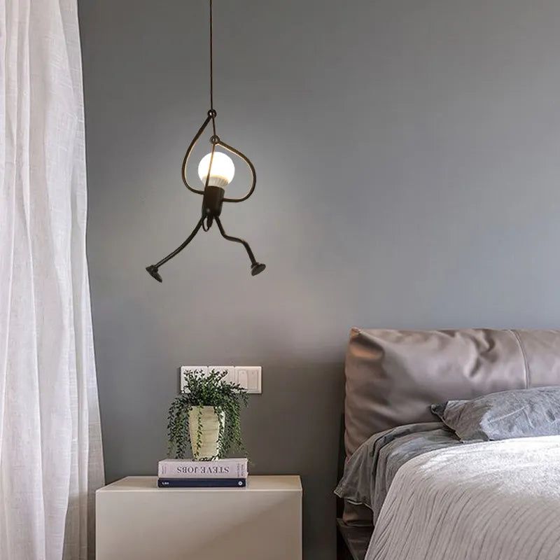 ChandeliersDecor.com-Kids Room Nursery Lighting-Hangman Climbing Pendant Lamp