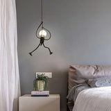 ChandeliersDecor.com-Kids Room Nursery Lighting-Hangman Climbing Pendant Lamp