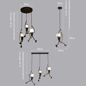 ChandeliersDecor.com-Kids Room Nursery Lighting-Hangman Climbing Pendant Lamp