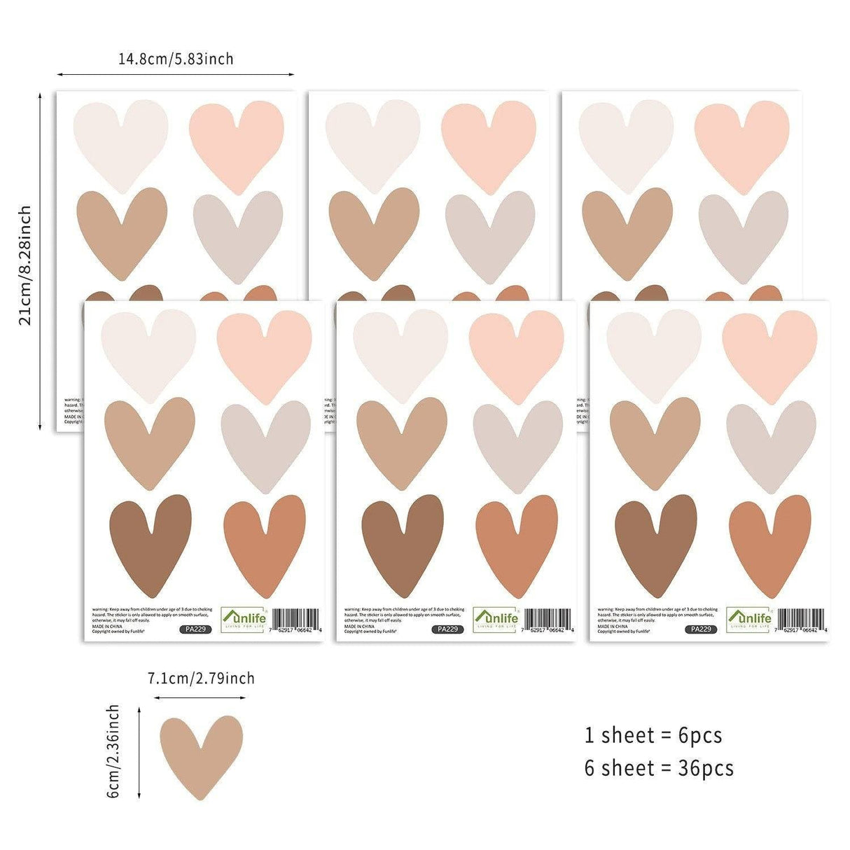 ChandeliersDecor.com-Home Decor Decals-Heart and Butterfly Wall Stickers for Kids Room and Nursery