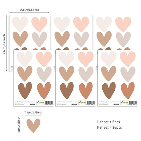 ChandeliersDecor.com-Home Decor Decals-Heart and Butterfly Wall Stickers for Kids Room and Nursery