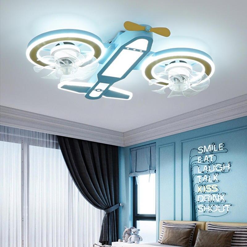 ChandeliersDecor.com-Kids Room Nursery Lighting-Helicopter Plane Chandelier Light - Unique Aviation Design