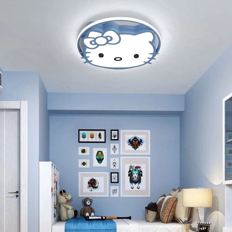 ChandeliersDecor.com-Kids Room Nursery Lighting-Hello Kitty Girls Room Ceiling Light