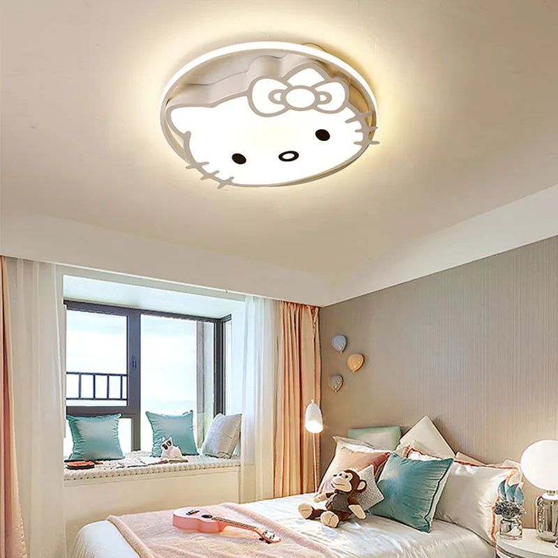 ChandeliersDecor.com-Kids Room Nursery Lighting-Hello Kitty Girls Room Ceiling Light