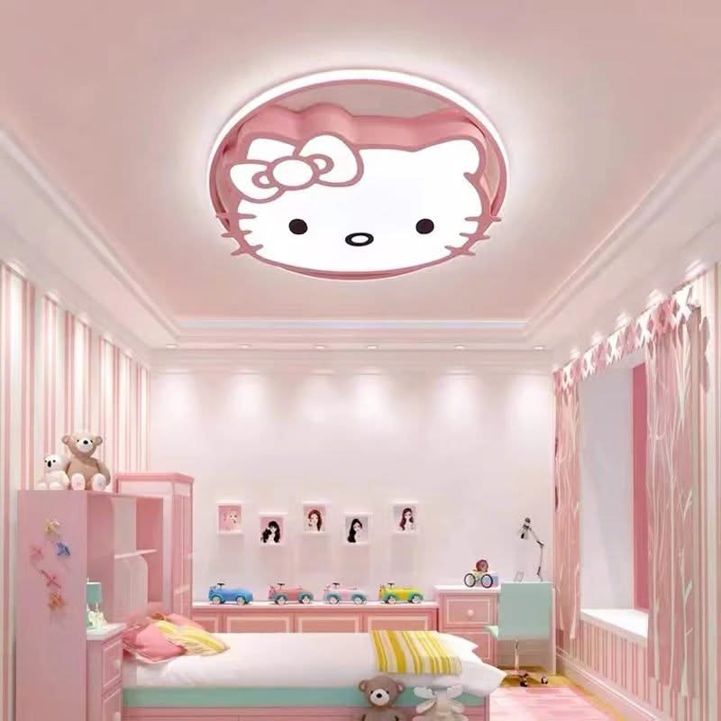 Hello Kitty Girls Room Ceiling Light-ChandeliersDecor.com