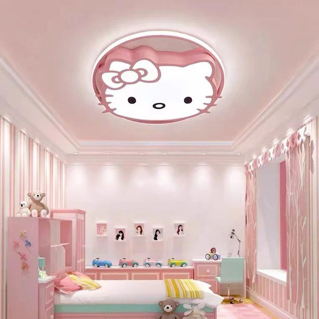 ChandeliersDecor.com-Kids Room Nursery Lighting-Hello Kitty Girls Room Ceiling Light