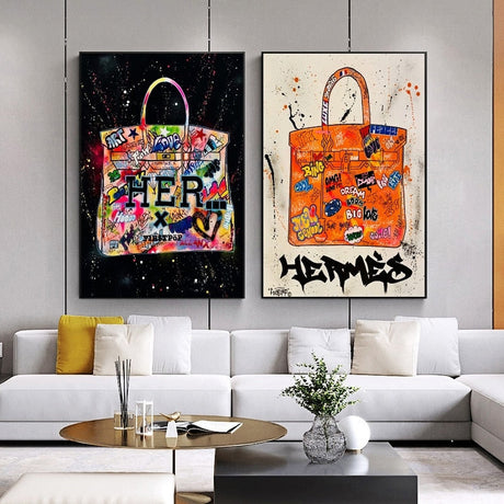 ChandeliersDecor.com-Wall Posters-Hermes Birkin Bag Poster: Exquisite Wall Art