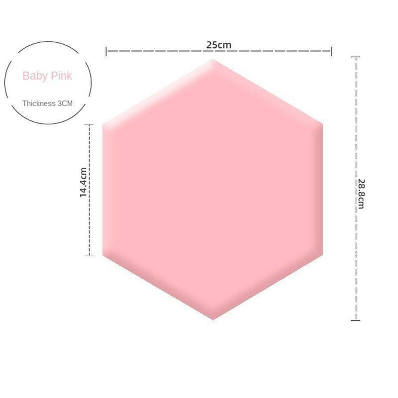 ChandeliersDecor.com-Padded Walls-Hexagonal Acoustic Wall Panels for Living Room and Kids Room