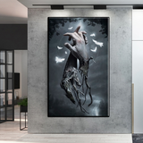 ChandeliersDecor.com-Wall Posters-Holding Hands Root Inspiration Artwork Canvas Wall Art