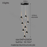ChandeliersDecor.com-Staircase Chandelier-Hollow High Chandelier Light